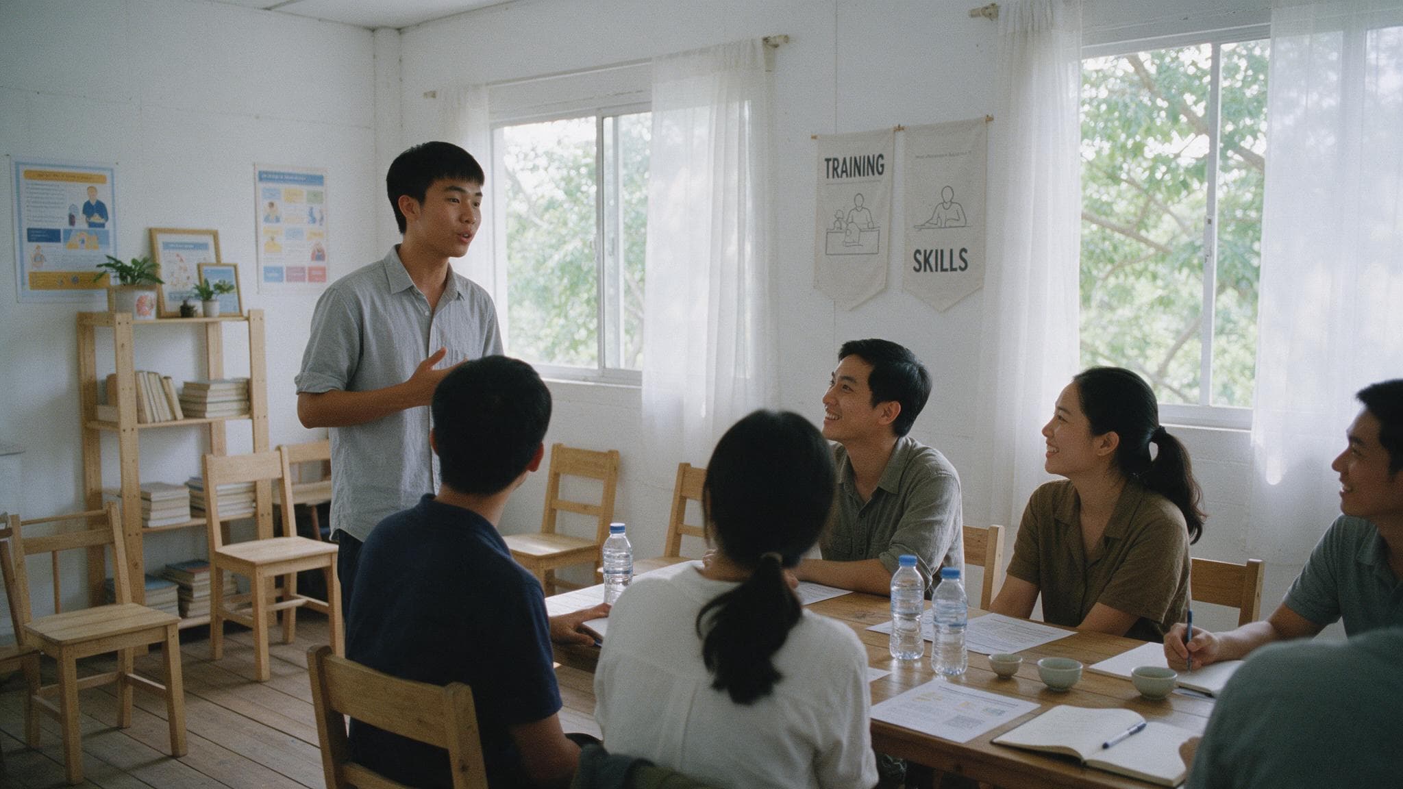 Nói trước đám đông lần đầu